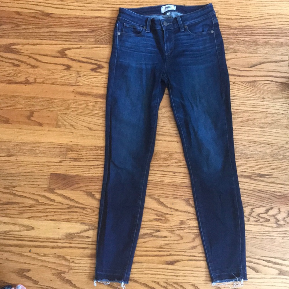 PAIGE skinny jeans dark wash